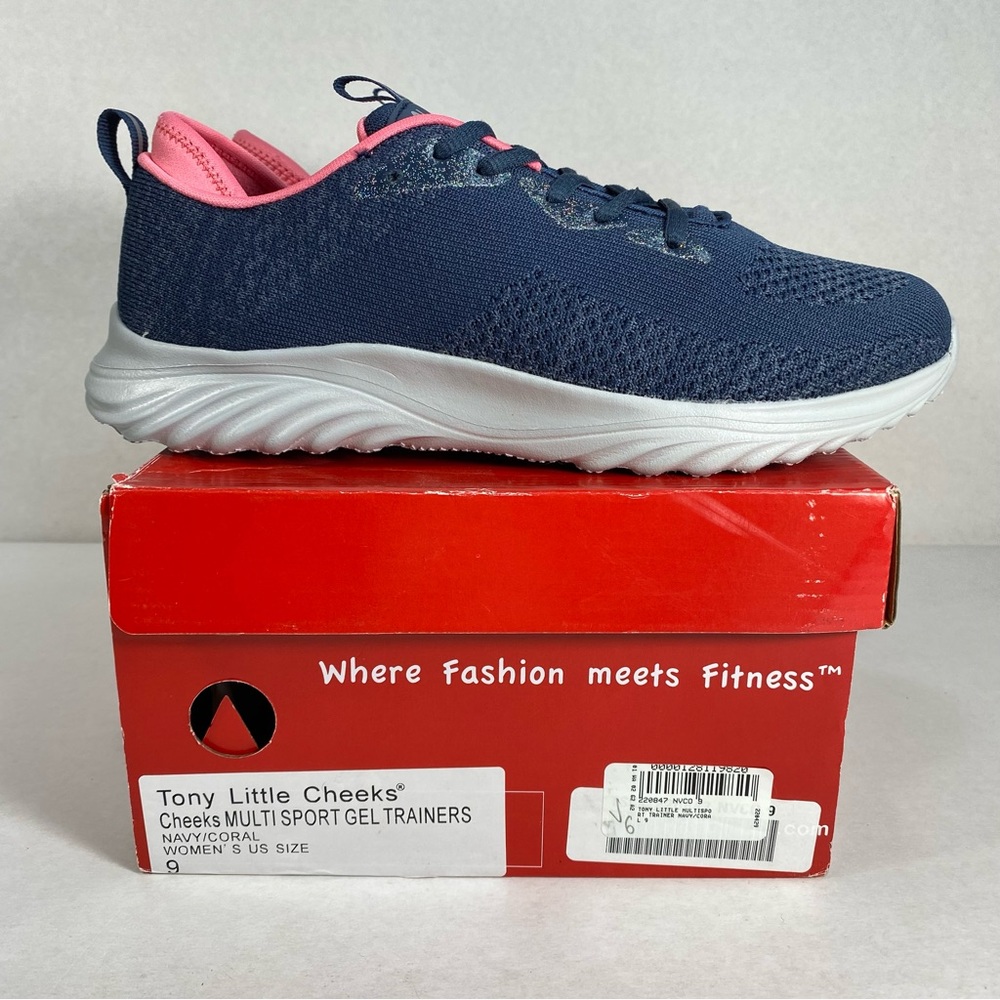 Brand NEW Tony Little Cheeks Fit Body Multisport Gel Trainer Shoes; Women’s Sz 9